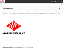 Tablet Screenshot of markisenmarkt.de